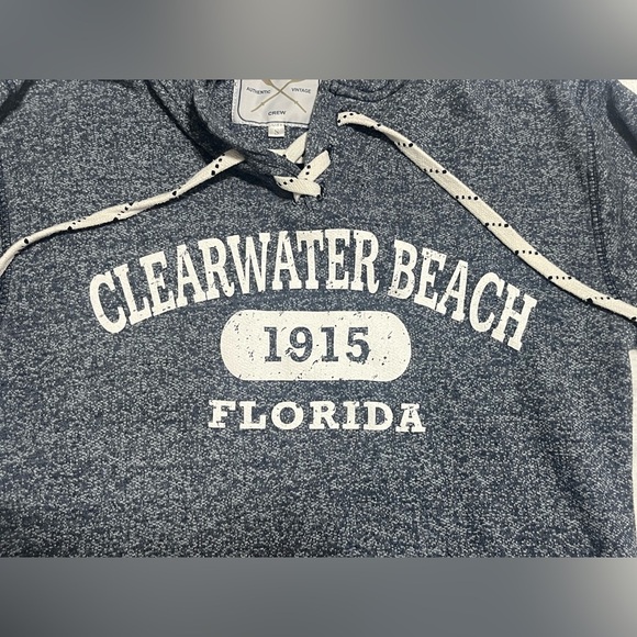 Clearwater Beach Gray Hoodie Sweatshirt Women’s Size Small - Picture 4 of 10
